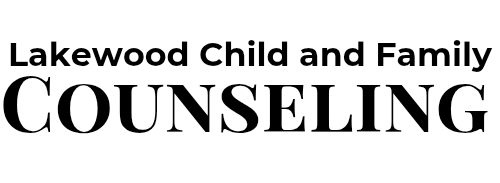 Logo for lakewood child and family counseling pllc. spill the tea, the therapy tea.